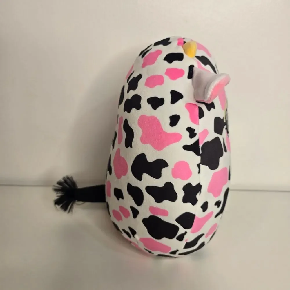 TY Squish-A-Boos Milkshake Cow Plush Stuffed Animal Pillow‎ ​Niche Pink Cute Toy